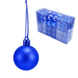 100pcs Christmas Ball Ornaments Shatterproof Hanging Balls for Christmas Tree Party DecorationBlue
