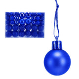100pcs Christmas Ball Ornaments Shatterproof Hanging Balls for Christmas Tree Party DecorationBlue