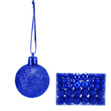 100pcs Christmas Ball Ornaments Shatterproof Hanging Balls for Christmas Tree Party DecorationBlue