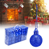 100pcs Christmas Ball Ornaments Shatterproof Hanging Balls for Christmas Tree Party DecorationBlue - Extra Image