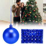 100pcs Christmas Ball Ornaments Shatterproof Hanging Balls for Christmas Tree Party DecorationBlue