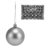 100pcs Christmas Ball Ornaments Shatterproof Hanging Balls for Christmas Tree Party DecorationSilver