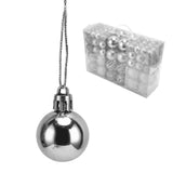 100pcs Christmas Ball Ornaments Shatterproof Hanging Balls for Christmas Tree Party DecorationSilver
