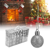 100pcs Christmas Ball Ornaments Shatterproof Hanging Balls for Christmas Tree Party DecorationSilver - Extra Image