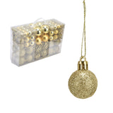 100pcs Christmas Ball Ornaments Shatterproof Hanging Balls for Christmas Tree Party DecorationGold