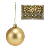 100pcs Christmas Ball Ornaments Shatterproof Hanging Balls for Christmas Tree Party DecorationGold - 45-Degree Angle