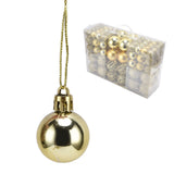 100pcs Christmas Ball Ornaments Shatterproof Hanging Balls for Christmas Tree Party DecorationGold