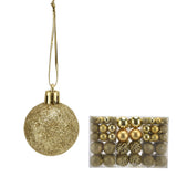 100pcs Christmas Ball Ornaments Shatterproof Hanging Balls for Christmas Tree Party DecorationGold - Extra Image