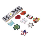 Wooden Home Sign Country Farmhouse Decoration for Home Kitchen Dining Room Fireplace