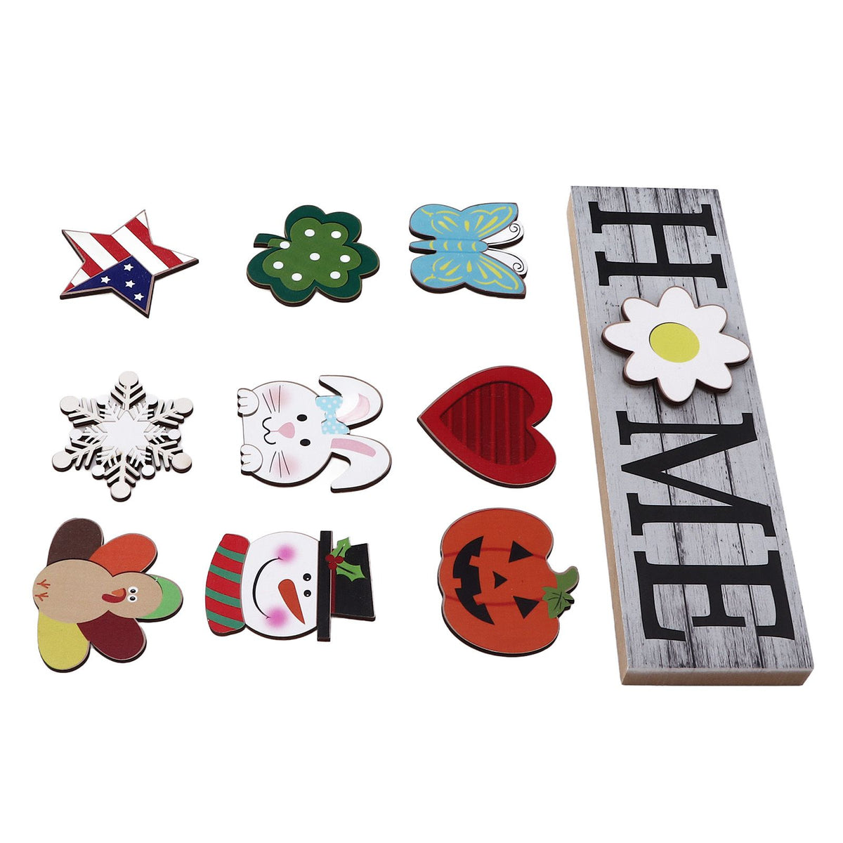 Wooden Home Sign Country Farmhouse Decoration for Home Kitchen Dining Room Fireplace