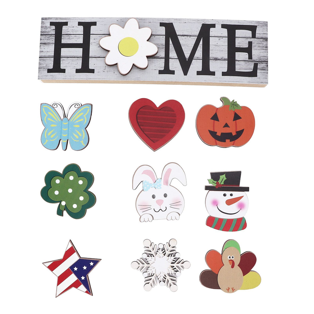 Wooden Home Sign Country Farmhouse Decoration for Home Kitchen Dining Room Fireplace