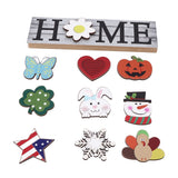 Wooden Home Sign Country Farmhouse Decoration for Home Kitchen Dining Room Fireplace