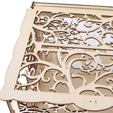 Greeting Card Box DIY Wooden Couple Deer Wedding Card Case Sign in Box Decoration Box - Extra Image