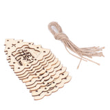 Wooden Hanging Ornaments Hollow DIY Christmas Tree Decorative Pendants Home Decoration AccessoriesJM00204 - Rear View