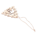 Wooden Hanging Ornaments Hollow DIY Christmas Tree Decorative Pendants Home Decoration AccessoriesJM00204