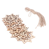 Wooden Hanging Ornaments Hollow DIY Christmas Tree Decorative Pendants Home Decoration AccessoriesJM00207