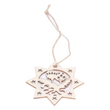 Wooden Hanging Ornaments Hollow DIY Christmas Tree Decorative Pendants Home Decoration AccessoriesJM00207