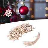 Wooden Hanging Ornaments Hollow DIY Christmas Tree Decorative Pendants Home Decoration AccessoriesJM00207