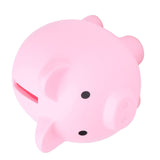 Piggy Bank Rugged Durable Vinyl Cartoon Animal Pig Coin Cash Piggy Bank Boy Girl GiftPink