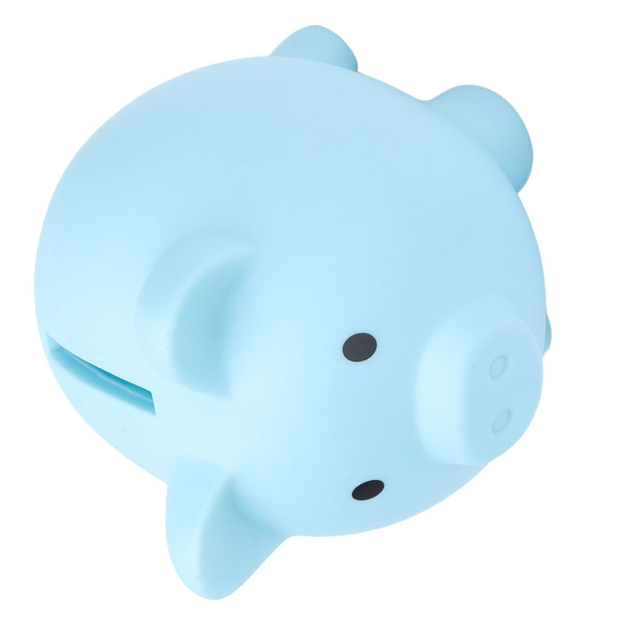 Piggy Bank Rugged Durable Vinyl Cartoon Animal Pig Coin Cash Piggy Bank Boy Girl GiftBlue