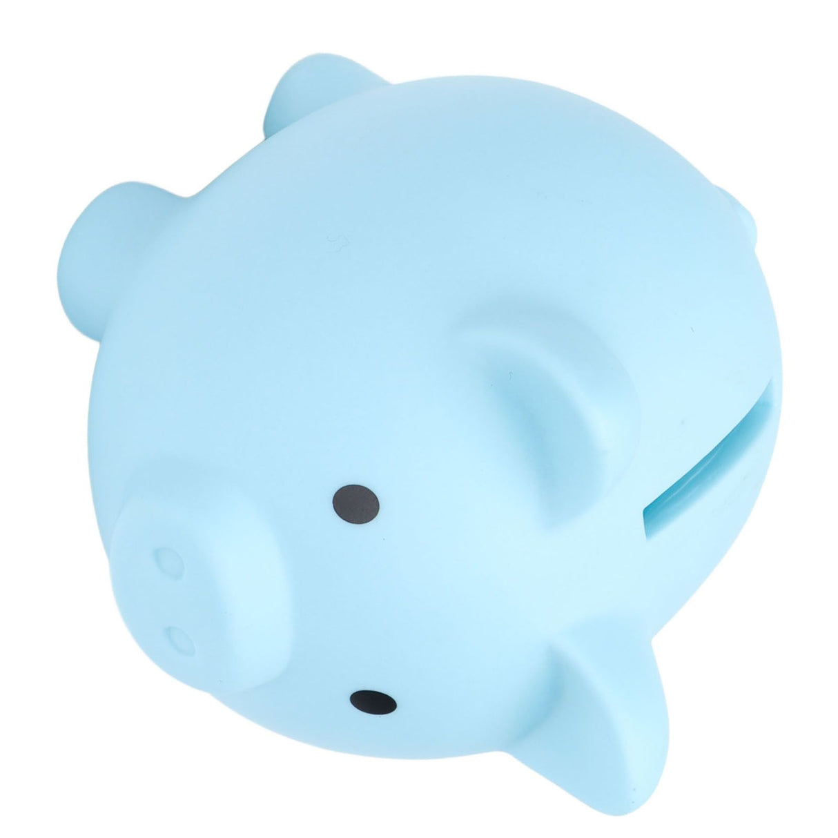 Piggy Bank Rugged Durable Vinyl Cartoon Animal Pig Coin Cash Piggy Bank Boy Girl GiftBlue