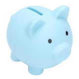 Piggy Bank Rugged Durable Vinyl Cartoon Animal Pig Coin Cash Piggy Bank Boy Girl GiftBlue