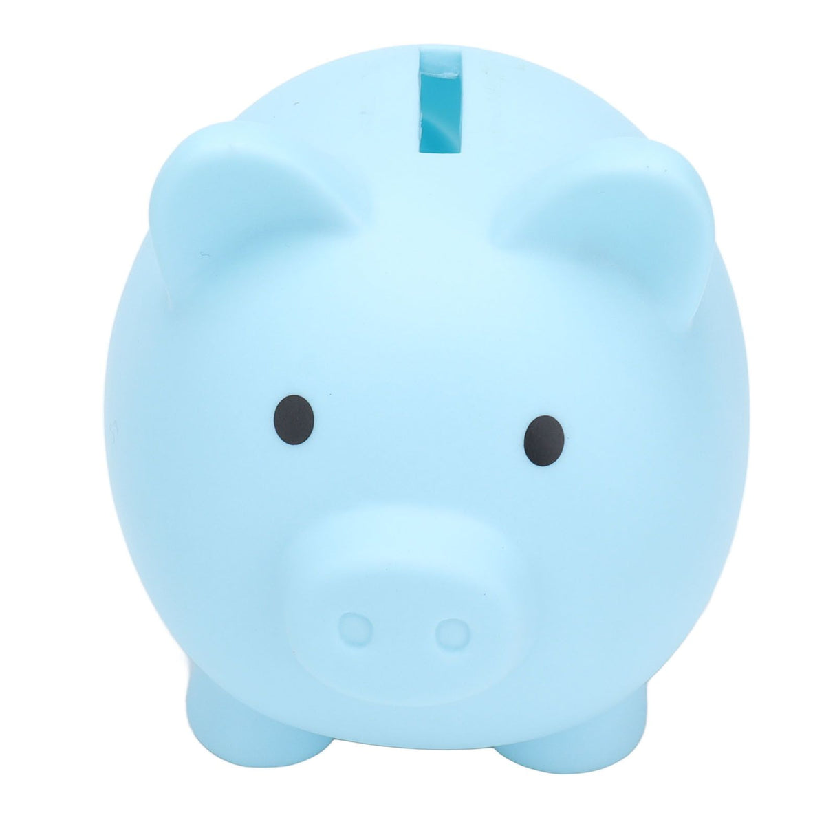 Piggy Bank Rugged Durable Vinyl Cartoon Animal Pig Coin Cash Piggy Bank Boy Girl GiftBlue