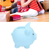 Piggy Bank Rugged Durable Vinyl Cartoon Animal Pig Coin Cash Piggy Bank Boy Girl GiftBlue