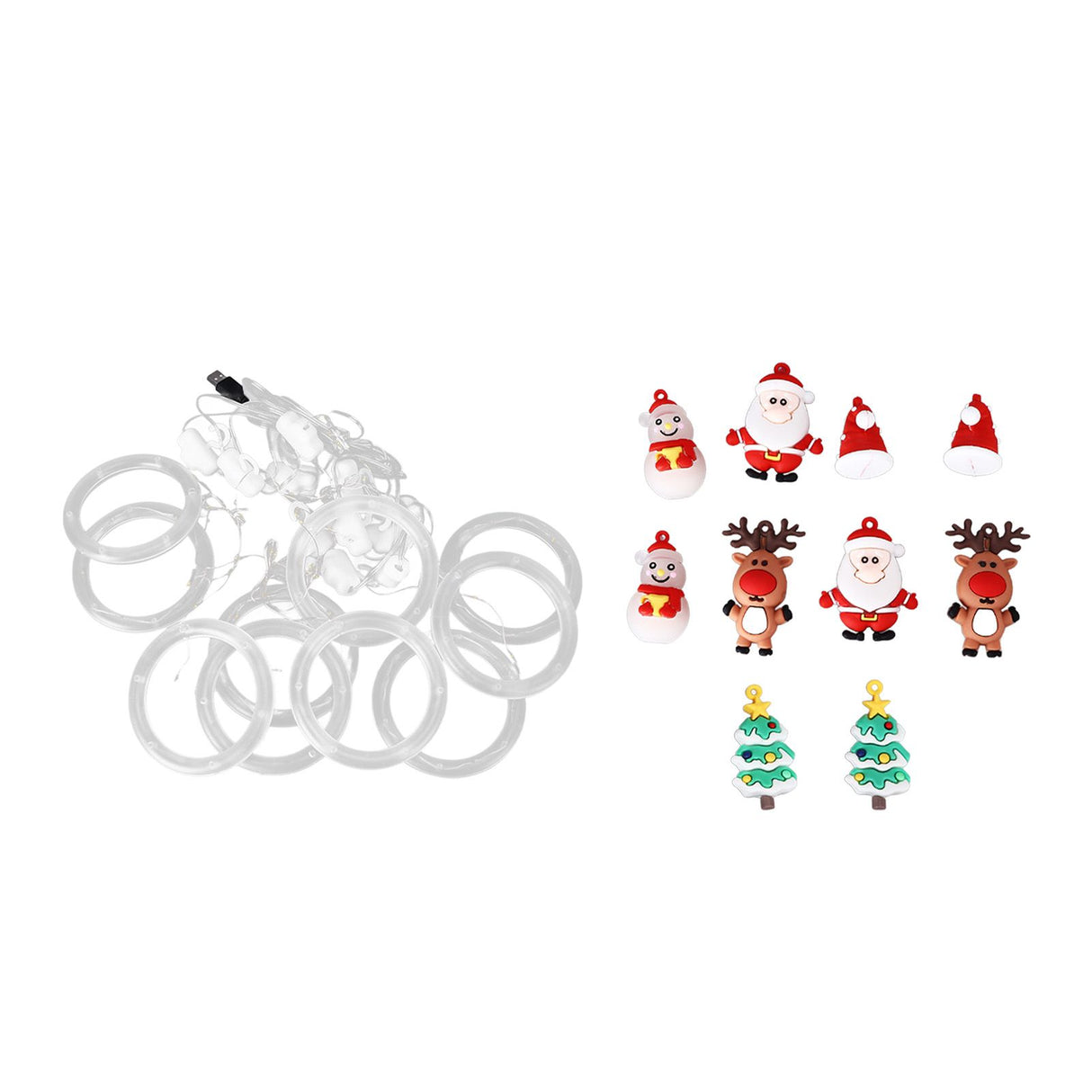 Christmas Led Lights Simple Installation Low Voltage High Safety Soft Light Romantic Hanging Christmas Lights