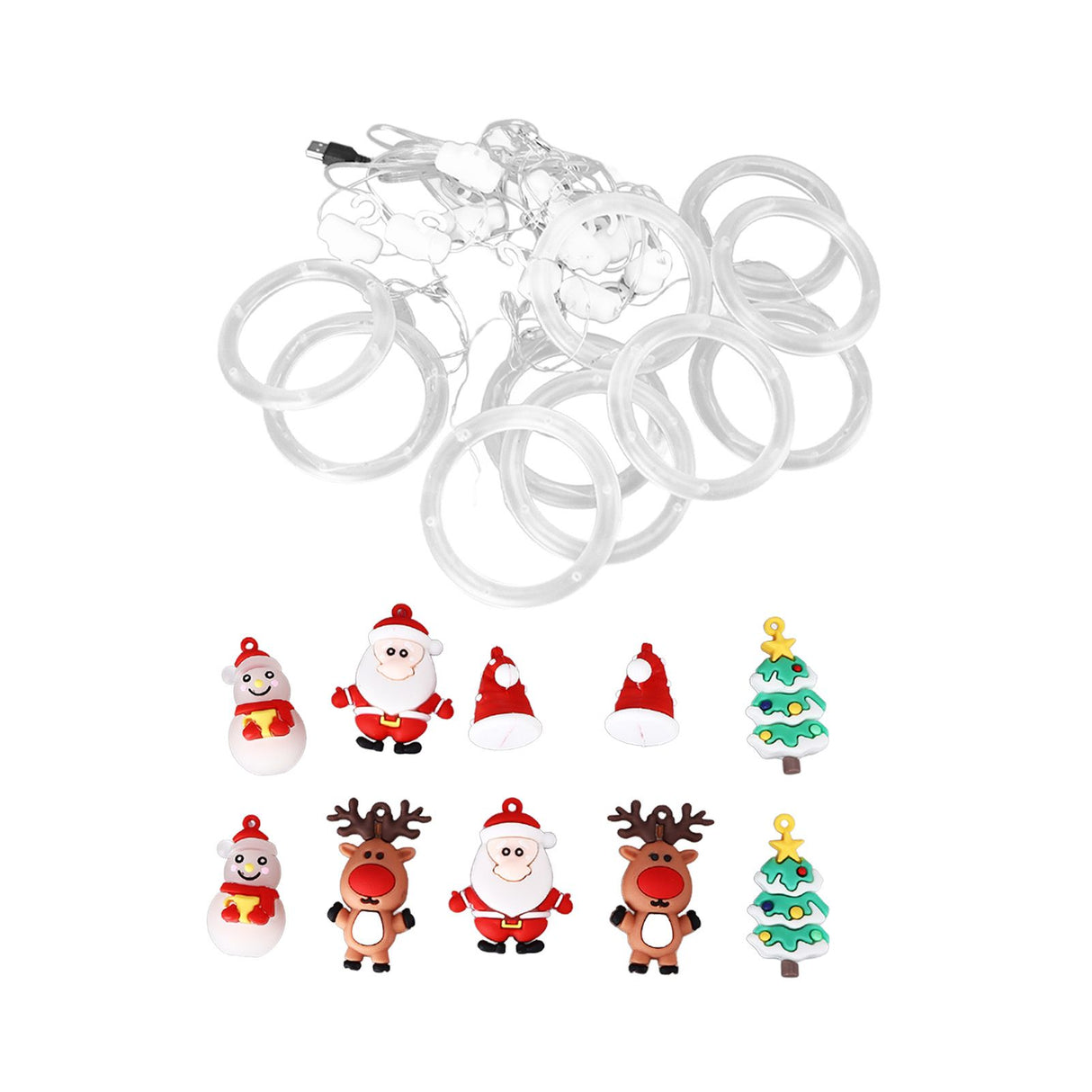 Christmas Led Lights Simple Installation Low Voltage High Safety Soft Light Romantic Hanging Christmas Lights