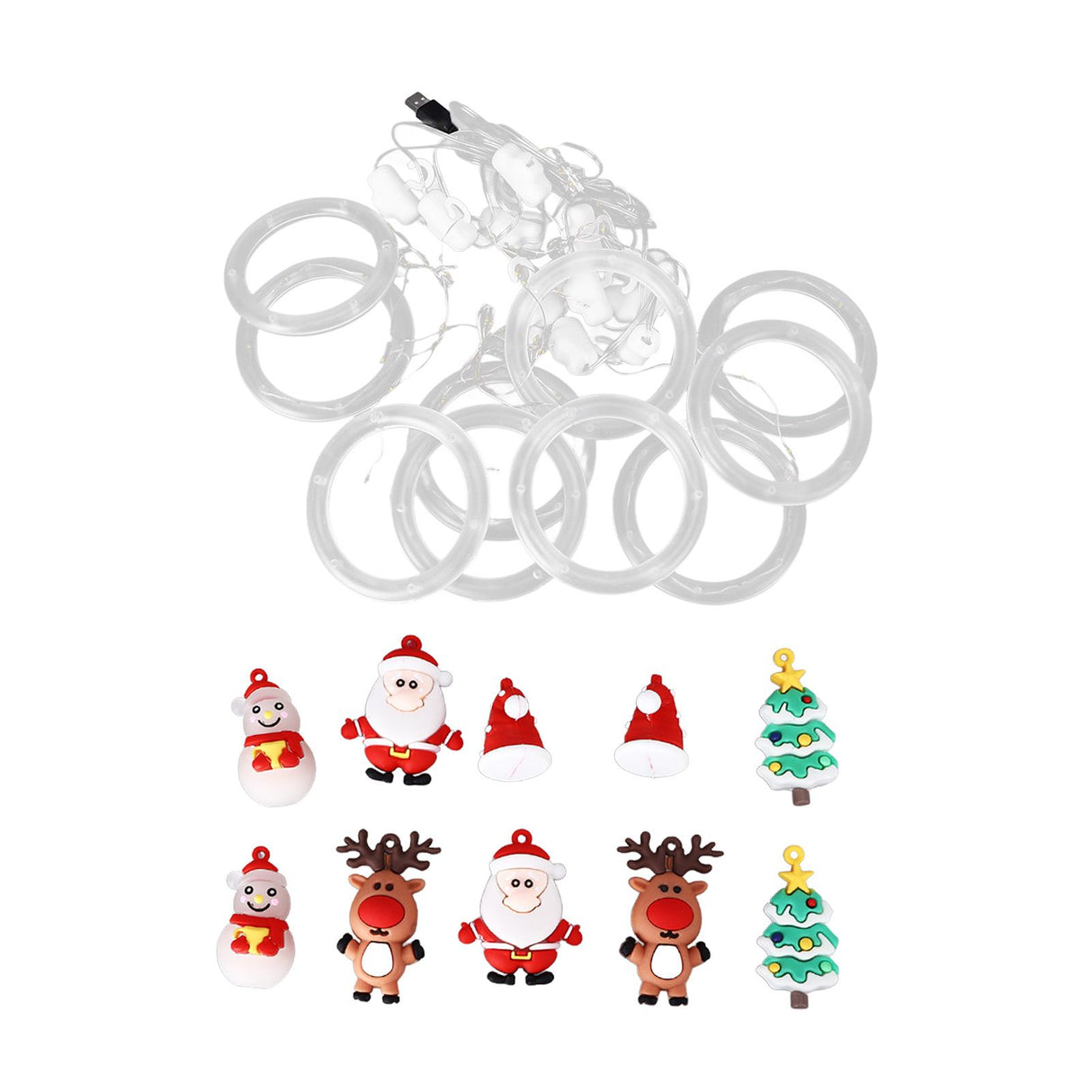 Christmas Led Lights Simple Installation Low Voltage High Safety Soft Light Romantic Hanging Christmas Lights