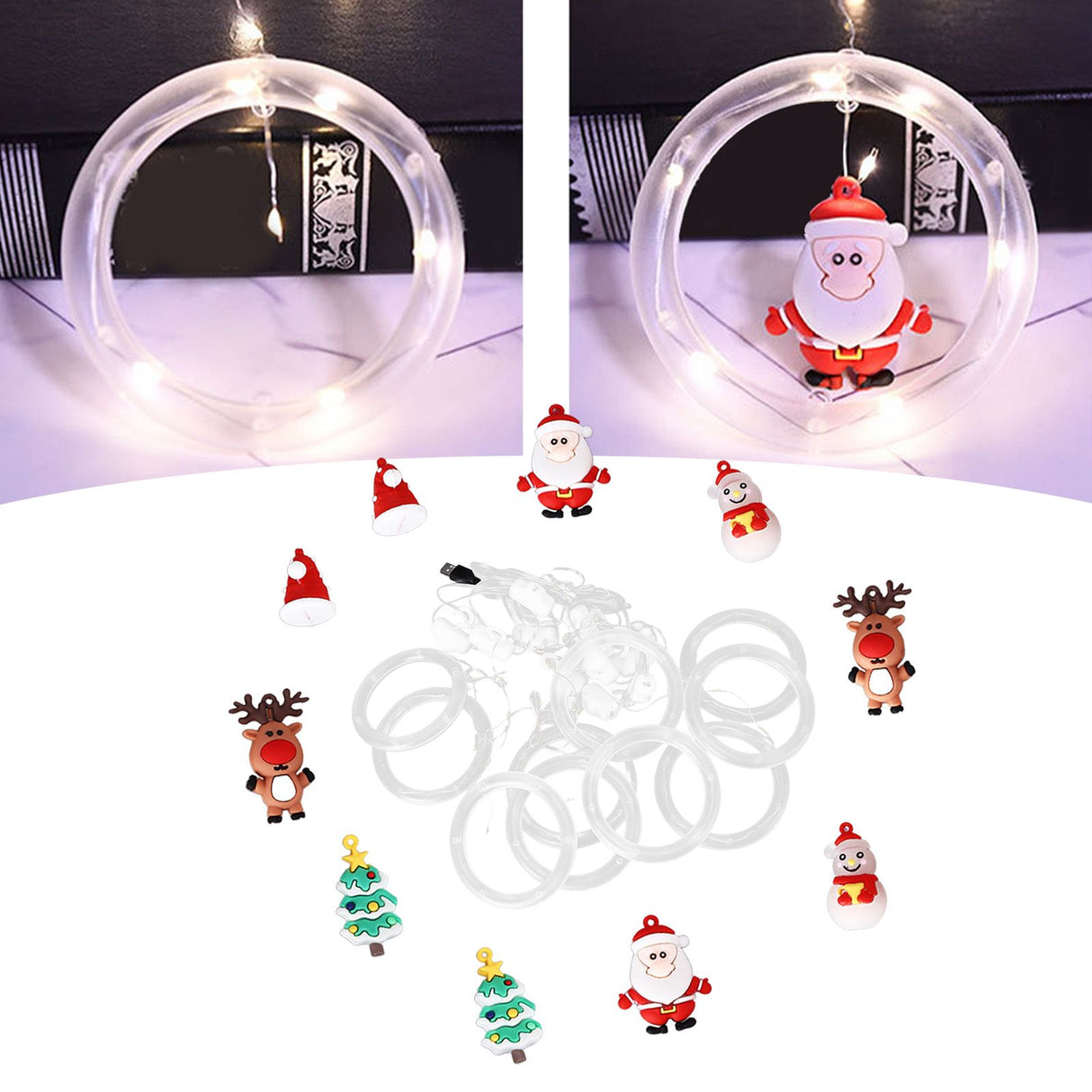 Christmas Led Lights Simple Installation Low Voltage High Safety Soft Light Romantic Hanging Christmas Lights