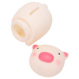 Piggy Bank Safe Poisonless Material Sturdy Durable Lovely Appearance Coin Bank for Boys Girls ChildrenPig - Low Angle