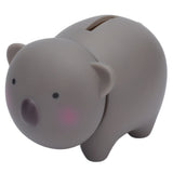 Piggy Bank Safe Poisonless Material Sturdy Durable Lovely Appearance Coin Bank for Boys Girls ChildrenSmall Bear - 45-Degree Angle