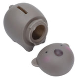 Piggy Bank Safe Poisonless Material Sturdy Durable Lovely Appearance Coin Bank for Boys Girls ChildrenSmall Bear - Low Angle
