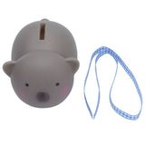 Piggy Bank Safe Poisonless Material Sturdy Durable Lovely Appearance Coin Bank for Boys Girls ChildrenSmall Bear
