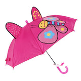 Kid Umbrella Lovely Cartoon Animal Easy Operation Light Weight Girls Umbrella for Raining Clear DayRose Red - 45-Degree Angle