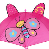 Kid Umbrella Lovely Cartoon Animal Easy Operation Light Weight Girls Umbrella for Raining Clear DayRose Red - Extra Image