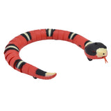 Interactive Cat Toy Smart Sensing Electronic Toy Snake Simulation Animal Model for Pet Obstacle Avoidance Training - Side View