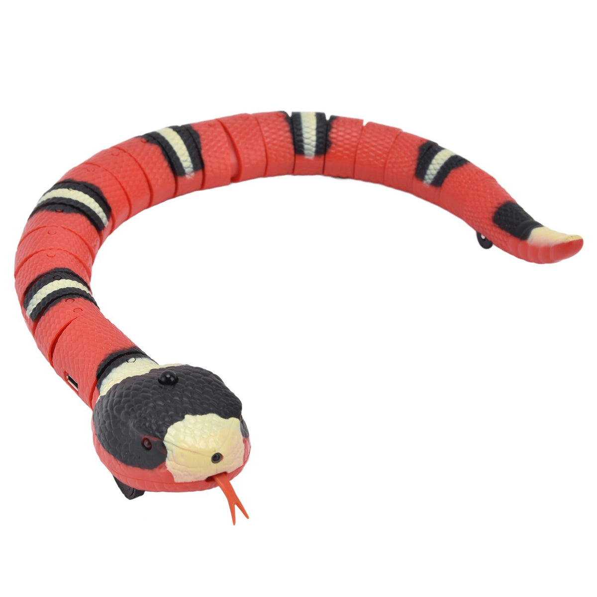 Interactive Cat Toy Smart Sensing Electronic Toy Snake Simulation Animal Model for Pet Obstacle Avoidance Training