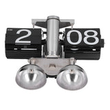Flip Clock Quartz Movement High Accuracy Retro Style Stainless Steel Simple Operation Quartz Clock