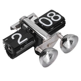 Flip Clock Quartz Movement High Accuracy Retro Style Stainless Steel Simple Operation Quartz Clock - Extra Image