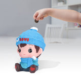 Piggy Bank Cute Cartoon Couple Doll Shape Environmental Friendly Decorative Ornament Children Toy GiftsMale Doll - Extra Image