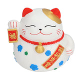 Piggy Bank Big Lucky Cat Shape Deposit 1000 Coins Natural Colors Washable Fadeless Waterproof Coin Bank
