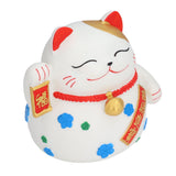 Piggy Bank Big Lucky Cat Shape Deposit 1000 Coins Natural Colors Washable Fadeless Waterproof Coin Bank