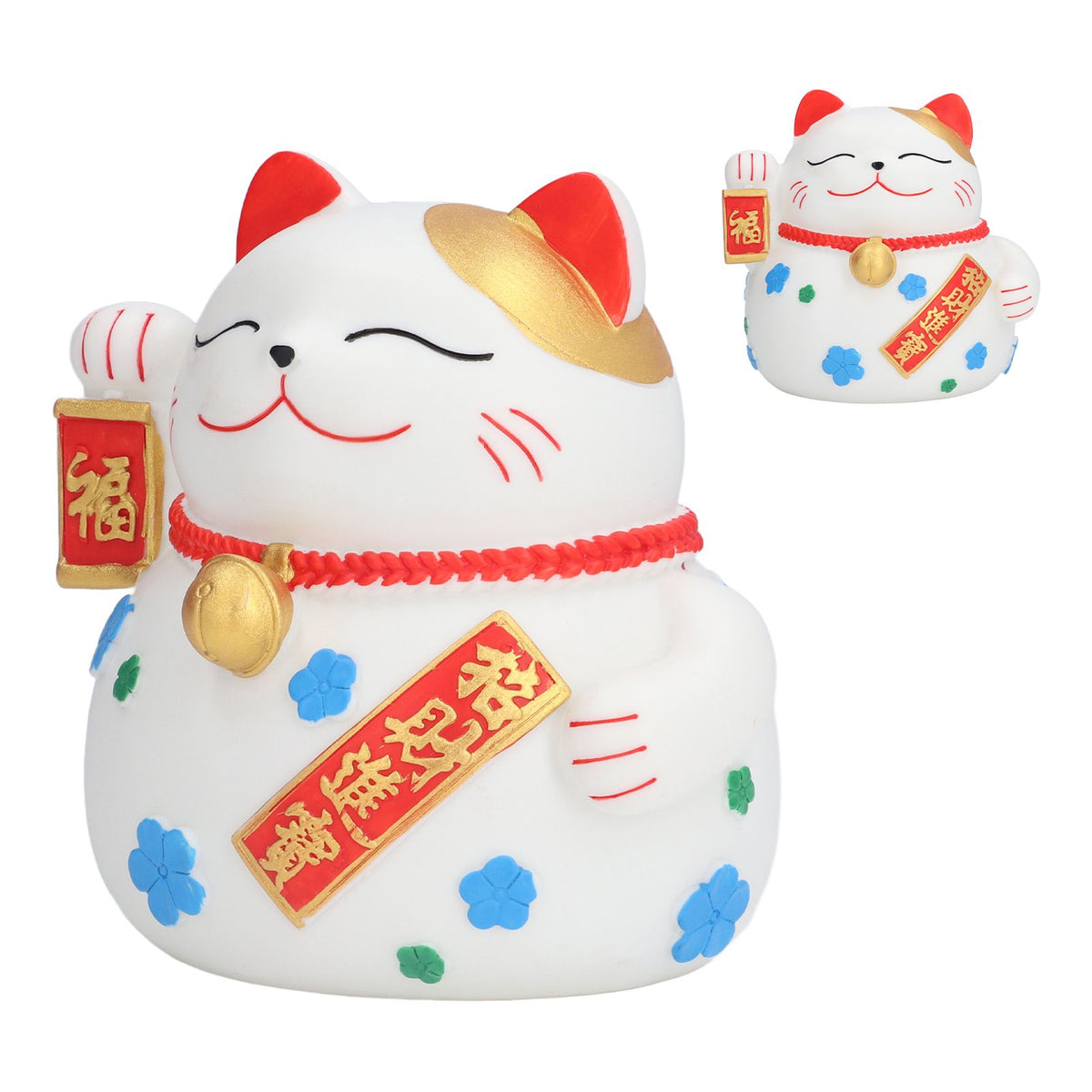 Piggy Bank Big Lucky Cat Shape Deposit 1000 Coins Natural Colors Washable Fadeless Waterproof Coin Bank