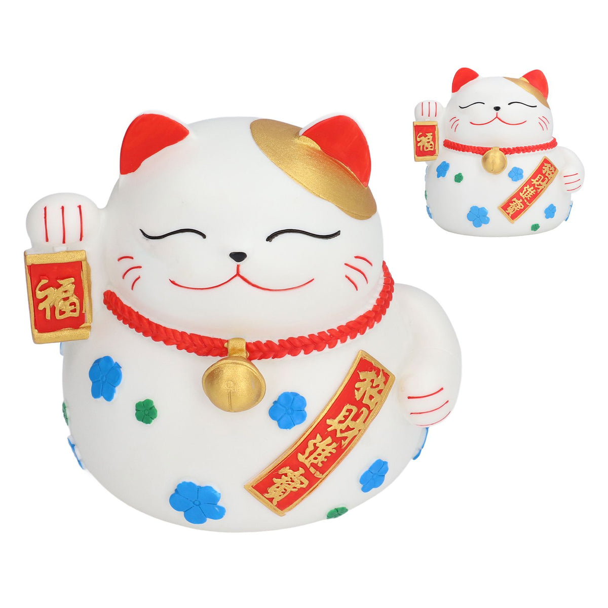 Piggy Bank Big Lucky Cat Shape Deposit 1000 Coins Natural Colors Washable Fadeless Waterproof Coin Bank
