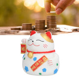 Piggy Bank Big Lucky Cat Shape Deposit 1000 Coins Natural Colors Washable Fadeless Waterproof Coin Bank - Extra Image
