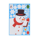 8PCS Christmas Snowman Sticker DIY Window Glass Sticker PVC Decorative Sticker for Living Room