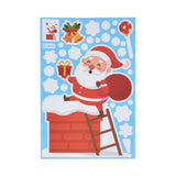 8PCS Christmas Snowman Sticker DIY Window Glass Sticker PVC Decorative Sticker for Living Room - Extra Image